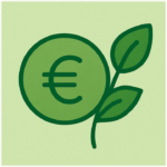 Ikona simbolizuojanti palankią Estijos mokesčių sistemą, leidžiančią naujiems verslo partneriams reinvestuoti pelną, turint europinę licenciją ir laikantis Transporto inspekcijos reikalavimų.