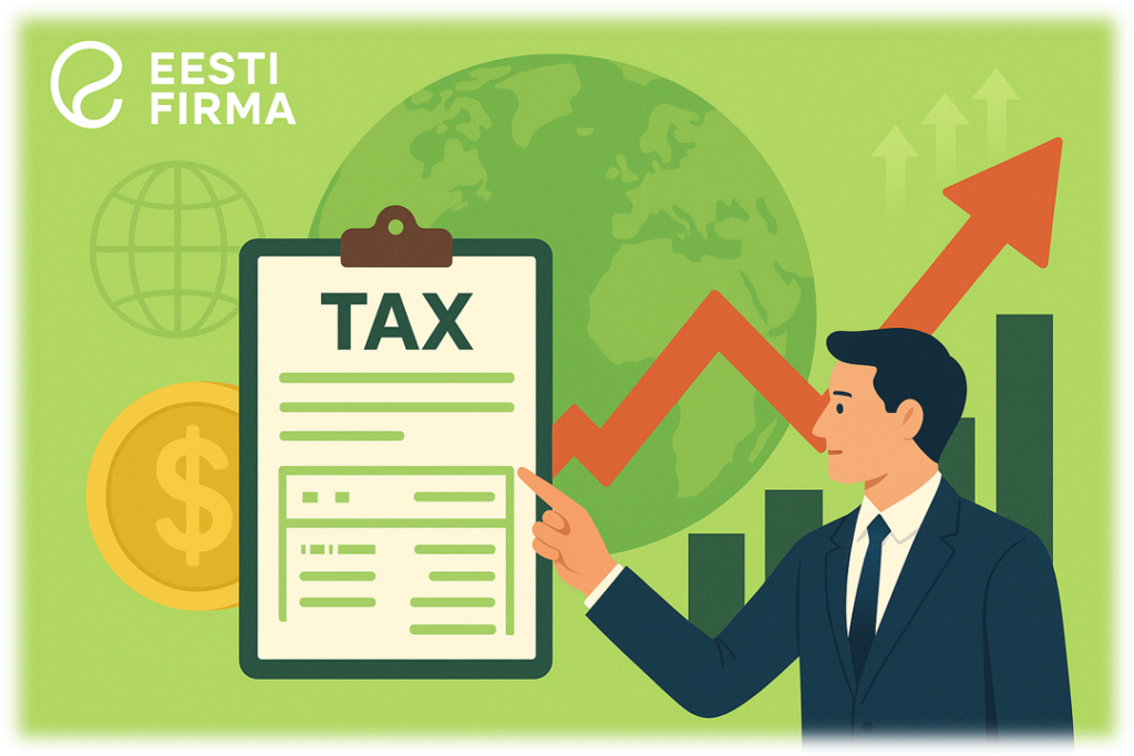  Illustration representing global tax trends and competitiveness analysis in 2024.
