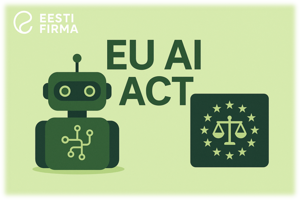 Illustration representing the regulation of artificial intelligence under the EU AI Act framework.