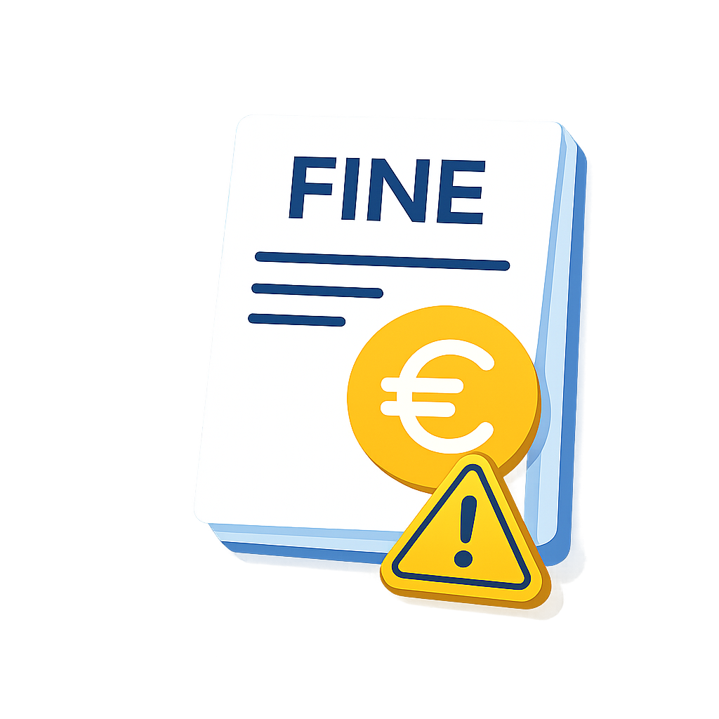 Financial penalties and fines imposed for late or missing annual report submission in Estonia.