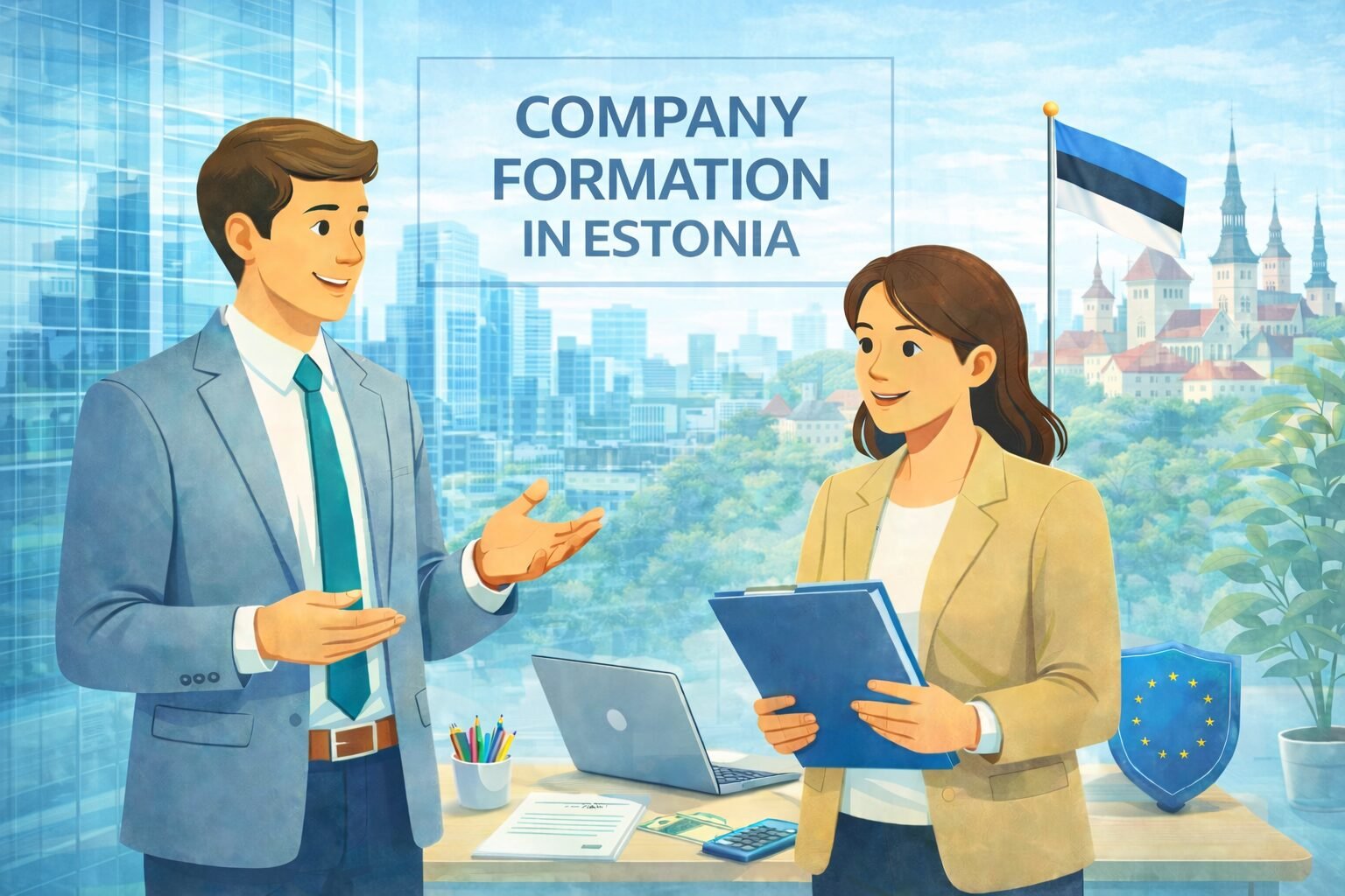 Подготовка и подача годового отчёта эстонской компании в соответствии с требованиями