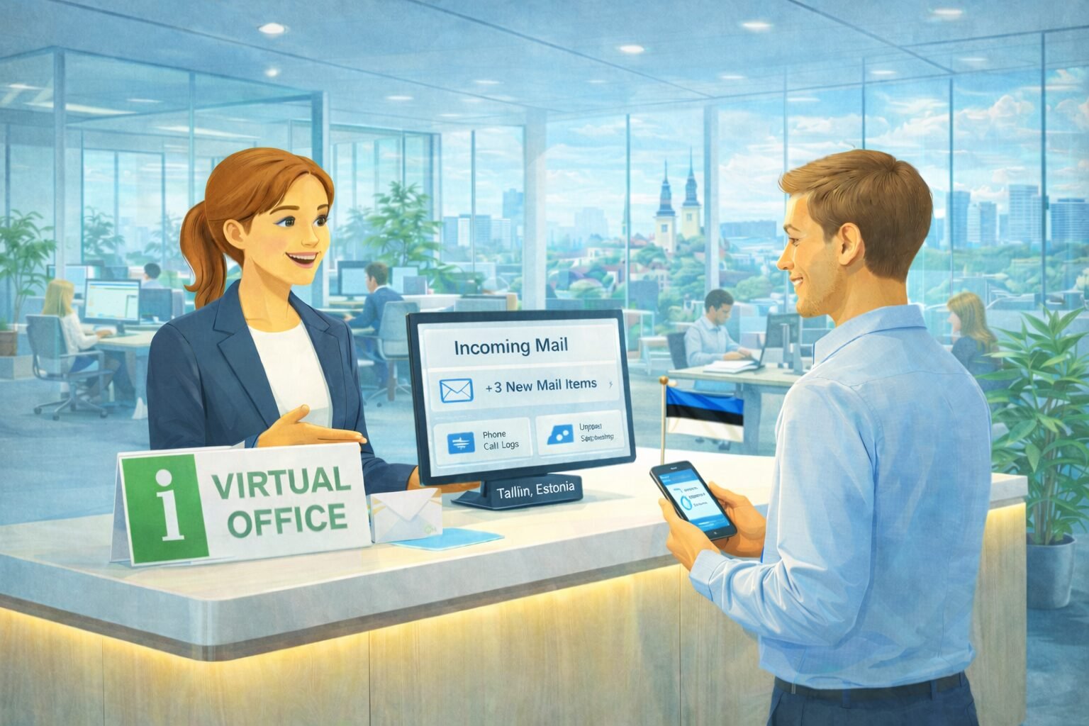 Виртуальный офис в Эстонии — регистрационный (юридический) адрес в Таллине в бизнес-центре Vesivärava 50