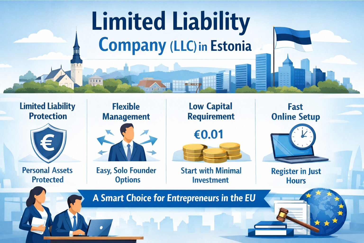 Limited Liability Company в Эстонии (OÜ): структура и преимущества